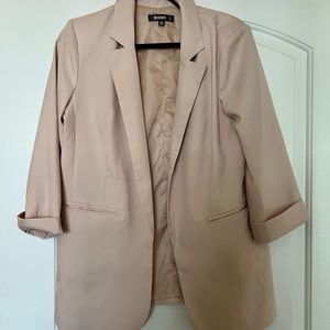 Blush Blazer- Missguided